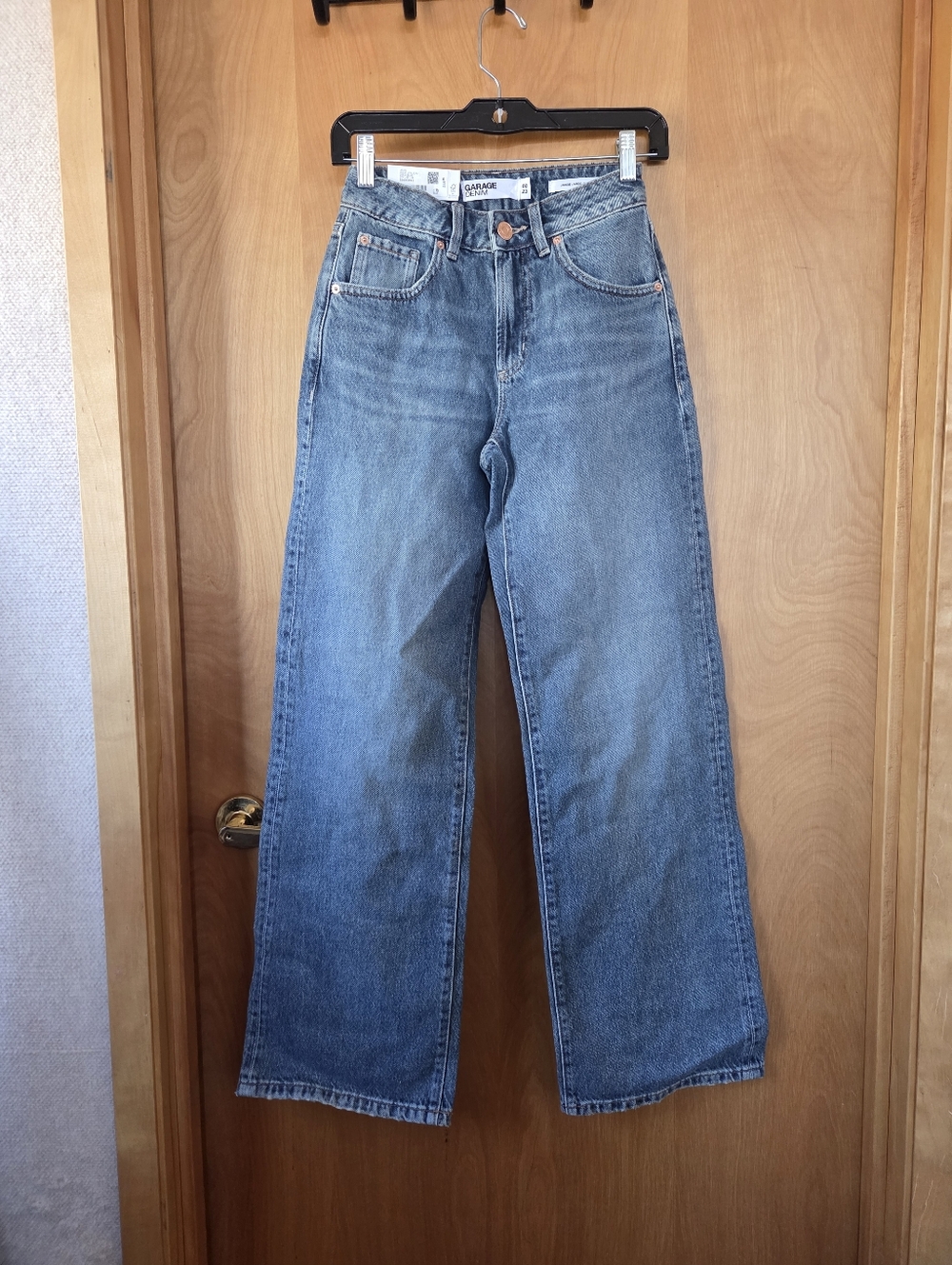 Garage Wide Leg Light Blue Denim Jeans